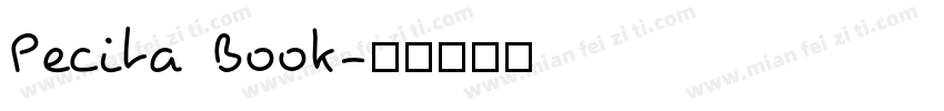 Pecita Book字体转换